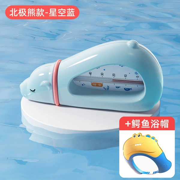 Thermometer, starry sky, shower cap, polar bear, crocodile