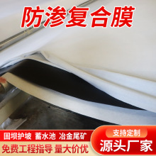 定制复合土工膜垃圾填埋场河道治理固土护坡两布一膜复合土工膜