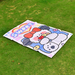 PP野营垫定制户外地毯编织塑料沙滩度假加厚防潮可折叠野餐垫跨境