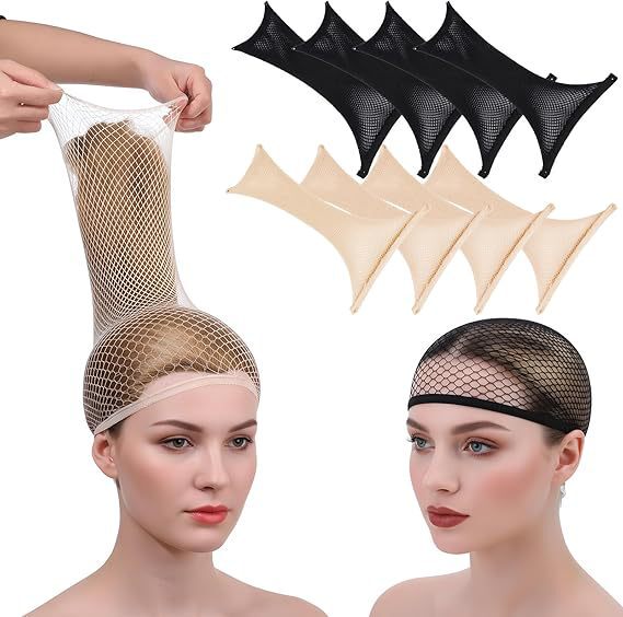 Highly Elastic Two-End Bulk Hair Net Wig Special Net Headgear Accessories Net Pocket Net Cover