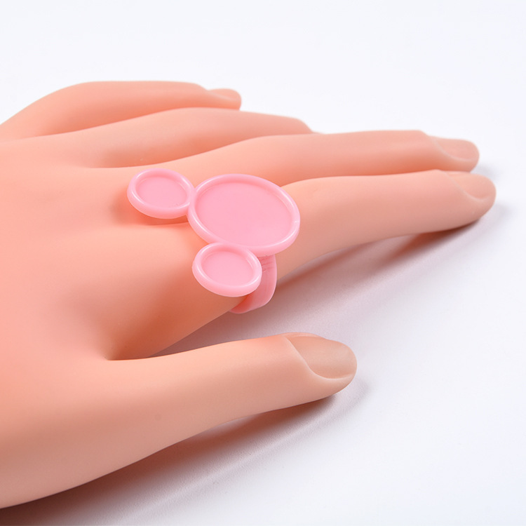 Factory Direct nail ring pigment plate nail painted Mickey mini palette monochrome 10/bag