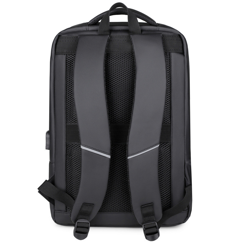 Mochila de computadora para hombre recargable USB nueva al por mayor transfronteriza 2024 mochila de almacenamiento de cercanías de negocios de gran capacidad