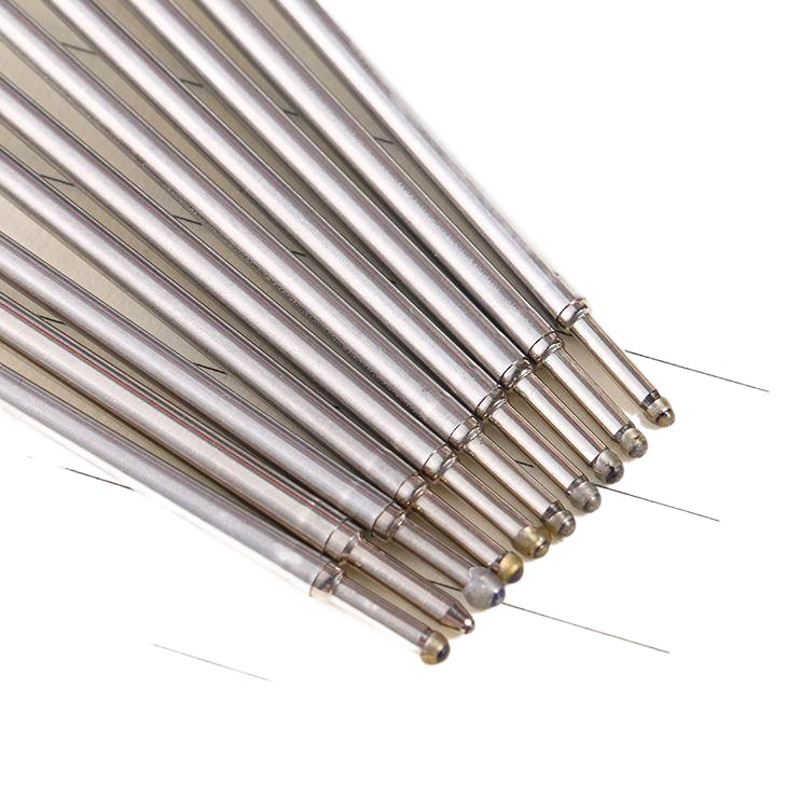 Factory direct Gaoshi bullet head 1.0 Metal Ballpoint pen refill rotating metal pen replacement metal refill