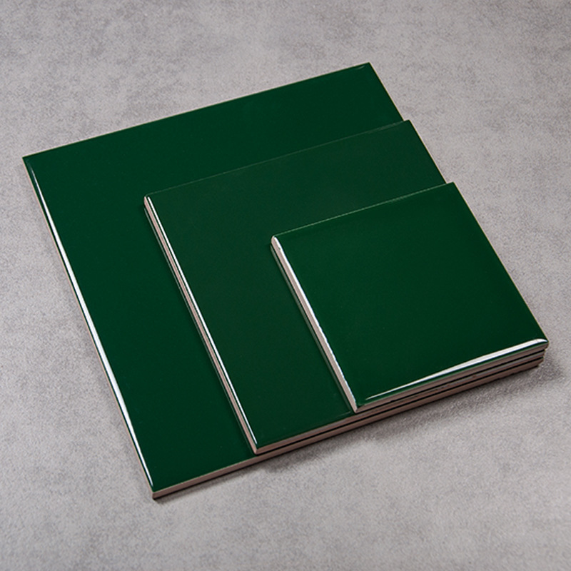 Scandinavian Dark Green 75X300 Wavy Pattern Bathroom Bread Tiles Wall Tiles Kitchen and Bathroom Tiles Bathroom Glossy Subway Tiles