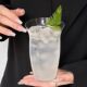Simple Guofeng Glass Wide Mouth Transparent Coffee Cup Fruit Tea Cup High Color Value Drinking Cup Cold Extraction Cup Cold Drink Cup