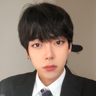 Wig men's short hair Korean handsome men's short straight hair neat bangs student fluffy daily full head cover factory wholesale