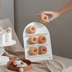 Wholesale Set of White Dessert Table Accents for Wedding and Birthday Cake Displays, Gold-Colored Tea Set