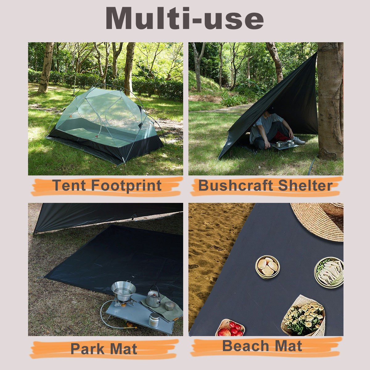 Cross-border Hot Picnic Mat Damp-proof Mat Thickened Outdoor Waterproof Camping Tent Interior Mat Beach Mat Portable Picnic Mat