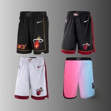 NBA热火队男子篮球裤詹姆斯巴特勒韦德希罗nba城市版运动比赛短裤