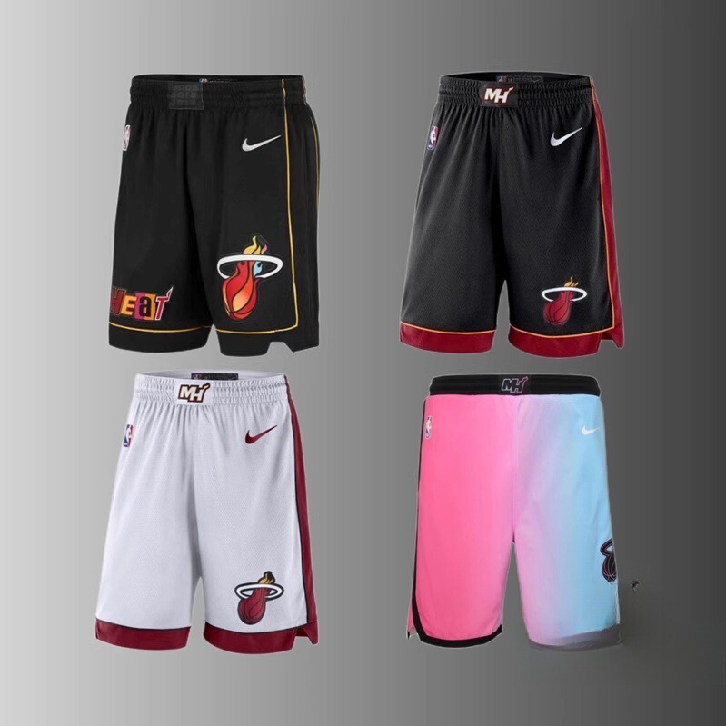 Nba Heat Men's Basketball Shorts James Butler Wade Herro Nba City Edition Sports Game Shorts