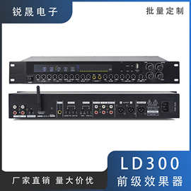 LD300 专业前级效果器带蓝牙USB光纤家用会议k歌带频谱均衡器话筒