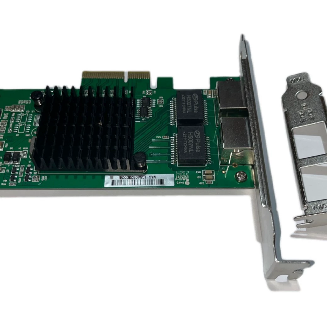 Сетевая карта сервера с двумя портами Gigabit I350 PCIe4x для сервопривода