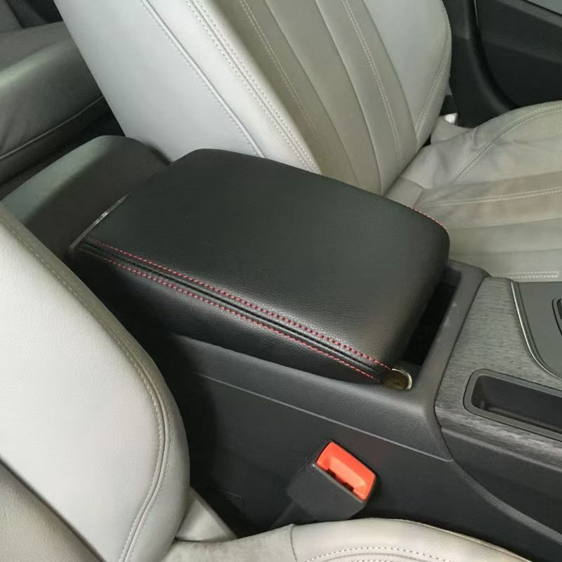 Suitable for Audi Q3 A4L A6L A3 Q5 Armrest Box Cover Central Armrest Leather Cover Storage Box Cover Protective Cover