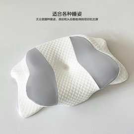 跨境记忆棉枕头亚马逊成人蝴蝶形护颈枕睡眠高枕不塌慢回弹记忆枕