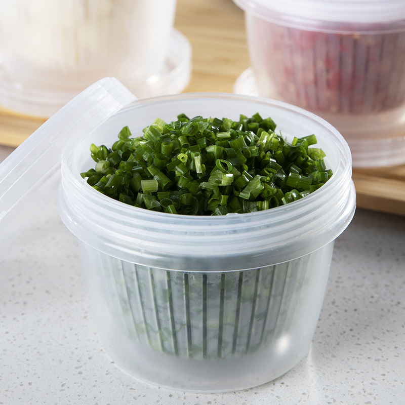 調味料葱花にんにく蓉鮮度保持箱生姜にんにく鮮度保持箱蓋付きキッチン冷蔵庫野菜鮮度保持収納箱l|undefined