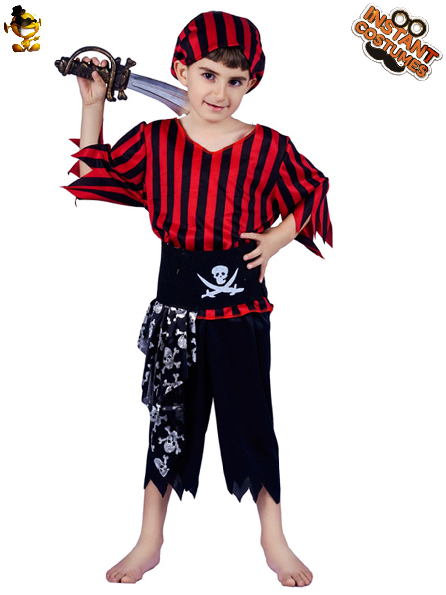 Traje de pirata masculino para niños de Halloween niño pirata juego de rol traje etapa rendimiento ropa distribución al por mayor