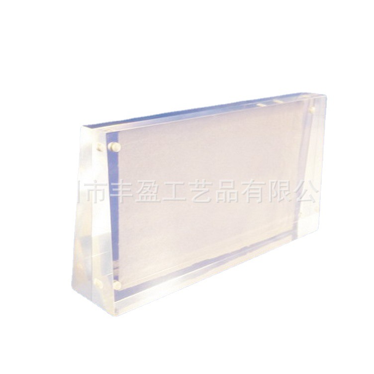 热销透明有机玻璃梯形台卡 亚克力强磁台牌 批量生产