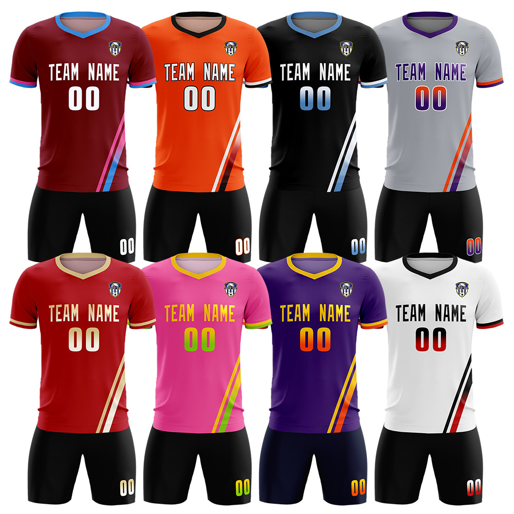 Design high quality football retro football uniform for men and…