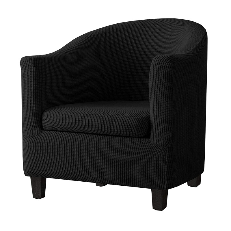 Funda de sofá elástica de una sola pieza con diseño de grano de maíz para cibercafés, hoteles y cafeterías, ajuste elástico para una persona.