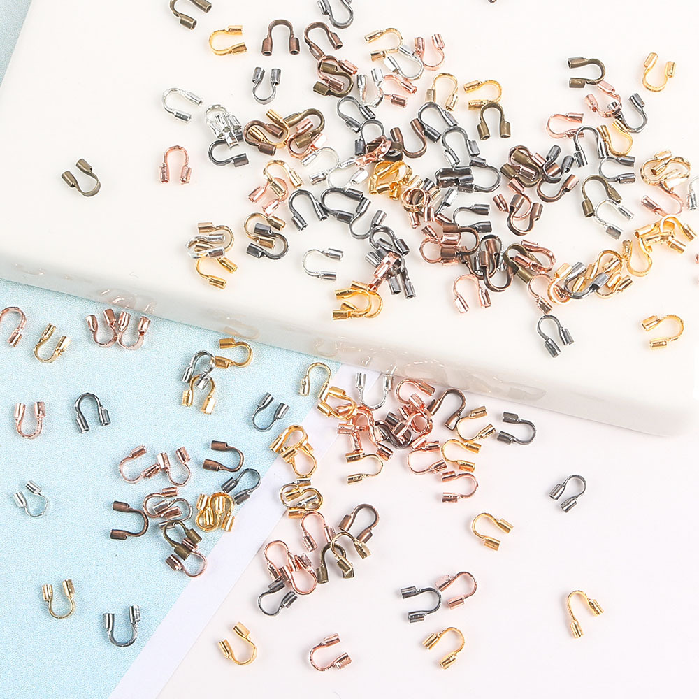 銅製のU型テールバックルU型位置決め管の最後の位置決め材料の線材保護diyエンドピース材料の部品