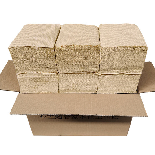 20 packs of flat toilet paper towels, square toilet paper for home use, affordable knife-cut paper embossed old-fashioned straw paper