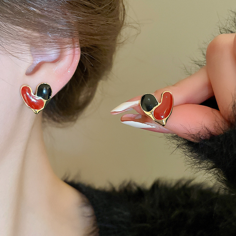 Pendientes de borla de flores de tul de aguja de plata Pendientes de súper hada verde menta fresca Pendientes de diseño exagerado de nicho