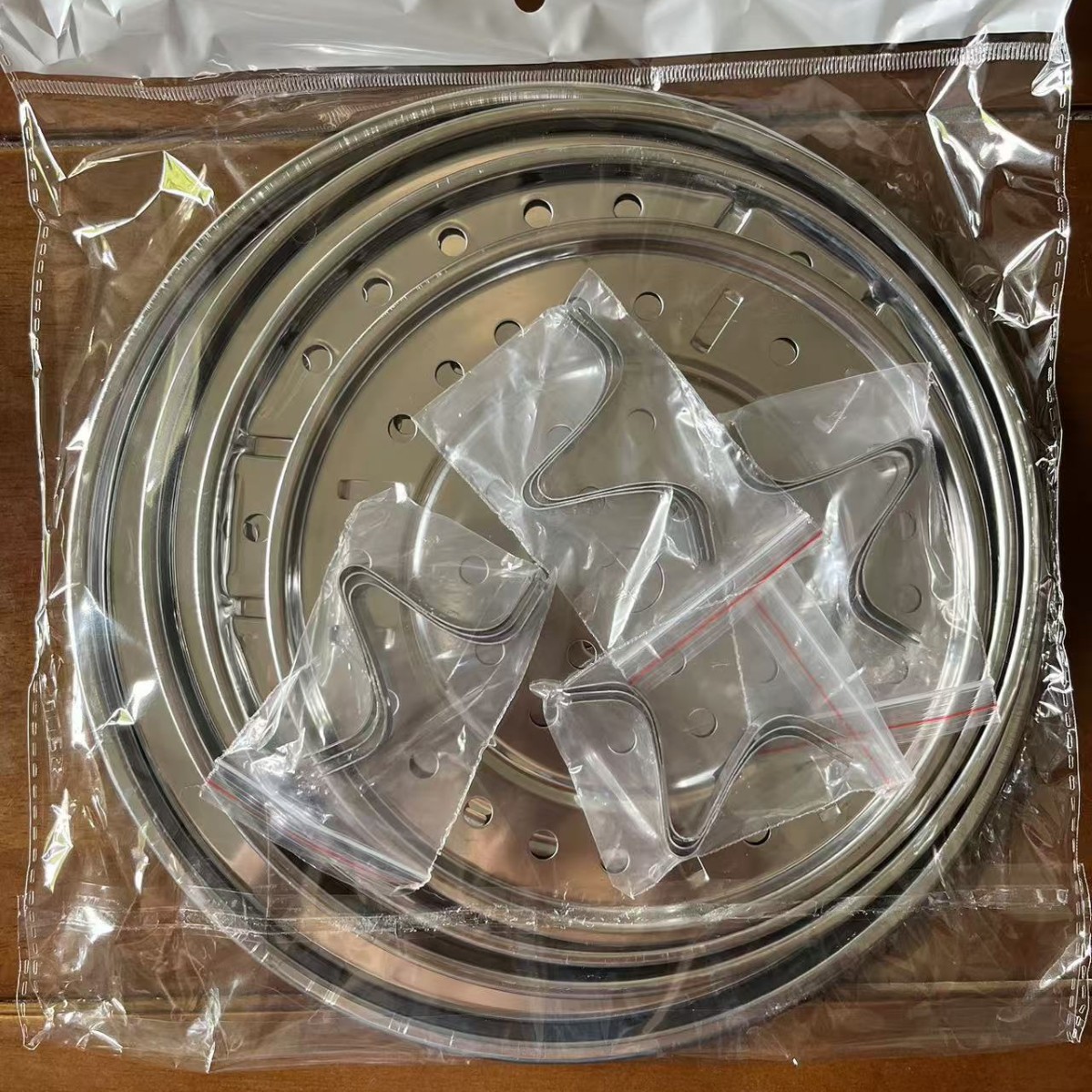 Vaporizador de vapor de acero inoxidable a prueba de agua vaporizador estante olla rejilla hogar vapor cocina al vapor pan al vapor bollo con trípode