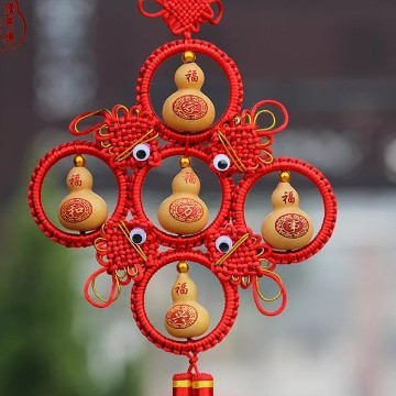 厂家直销大圆结小圆结5.6、8、9个葫芦，家居挂饰。婚姻礼品