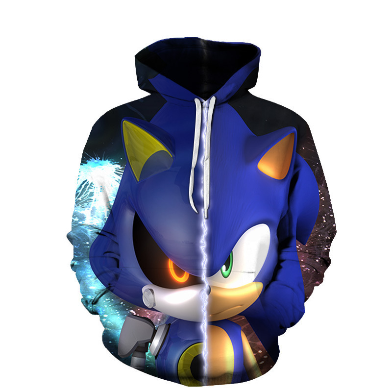 2020 new Sonic the Hedgehog 3D digital print children's sweatshirt, direct from the manufacturer 2020 new Sonic the Hedgehog 3D digital print children's sweatshirt, direct from the manufacturer