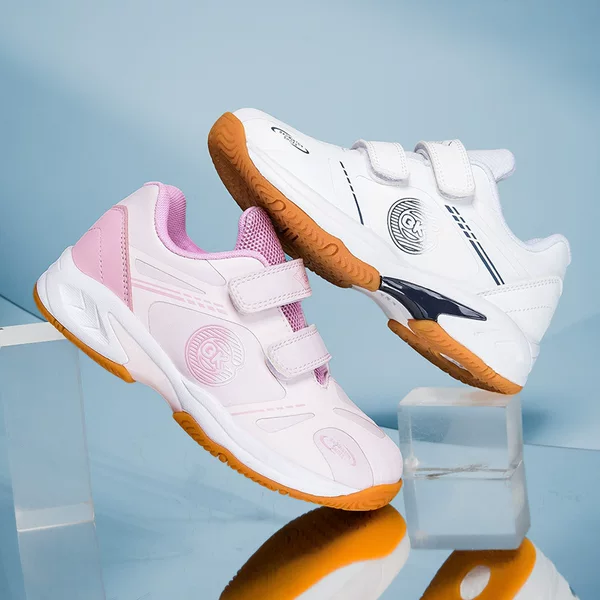 Bkg Kidsren's Badminton Shoes Breathable Boys' Elastic Cushioning Running Shoes Non-Slip Wear-Resistant Girls' Shock-Absorbing Table Tennis Shoes