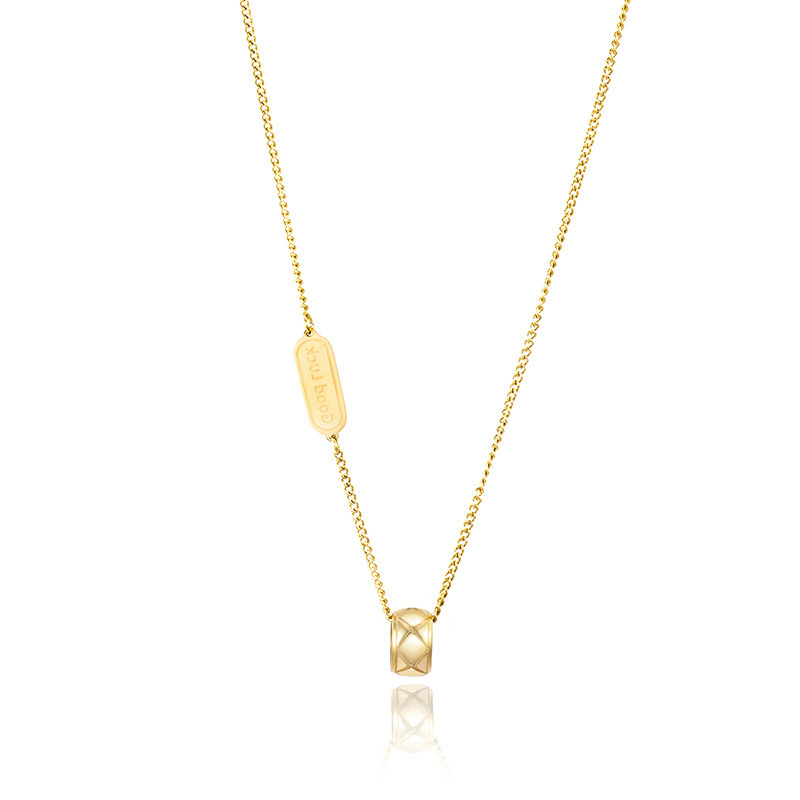 Oferta especial experiencia europea y americana joyería de acero titanio vacío galvanoplastia no decoloración no alérgica joyería pendientes collar fábrica al por mayor