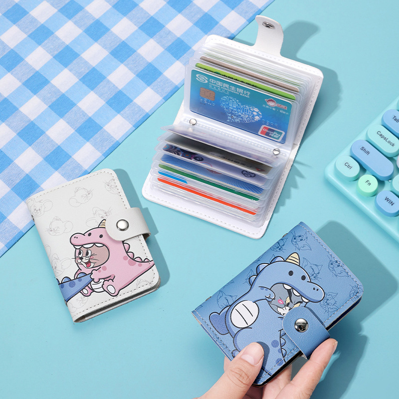 Ins niñas bolsa de tarjetas para mujeres 2024 nueva tarjeta encantadora cubierta de tarjetas de comunicación simple mini multi tarjeta pequeño clip de tarjeta