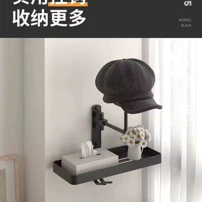 Bracket Display Rack Hat — Motosiklet dəbilqə rəfləri - single-ball-model-with-storage-rack