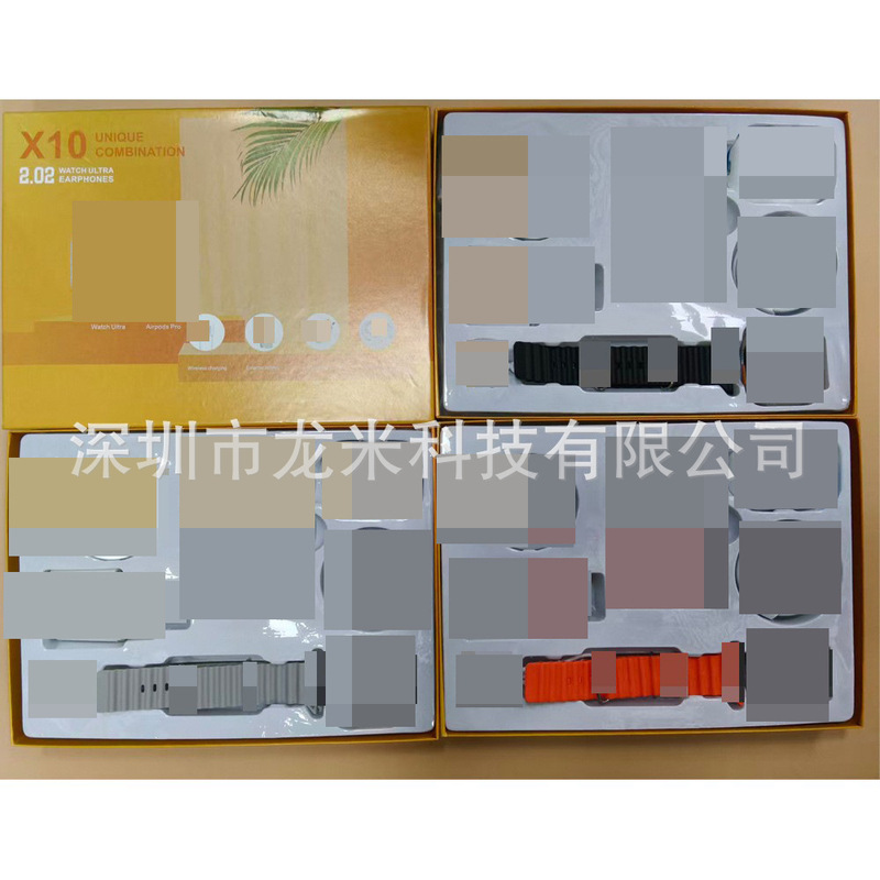 X10 Smart Watch Six-Piece Set 5Th Generation Bluetooth Headset Combination Set Heart Rate Sports Cross-Border Popular Watch Factory X10 Smart Watch Six-Piece Set 5Th Generation Bluetooth Headset Combination Set Heart Rate Sports Cross-Border Popular Watch Factory