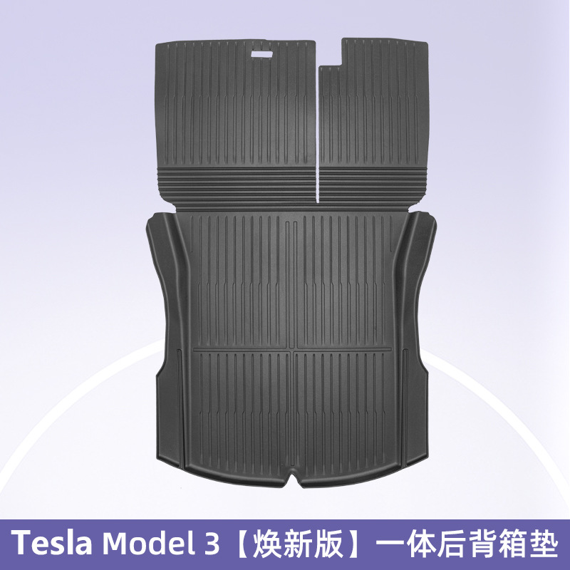 Es adecuado para la nueva versión de Tesla Model3 / Y cojín del maletero, cojín de respaldo, cojín antisucio.