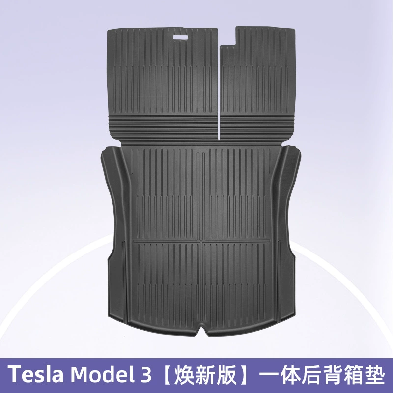 Подходит для новой версии Tesla Model3/Y Багажник коврик tpe хвост коврик спина коврик анти-грязный коврик