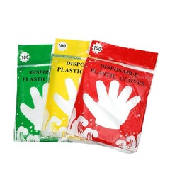 100 Pack Transparent Waterproof Gloves Film for Food, Beauty, Household, Kitchen Use