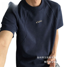 解构拼接短袖t恤士春夏新美式潮流上衣男半袖X宽松鞠芳服装批发