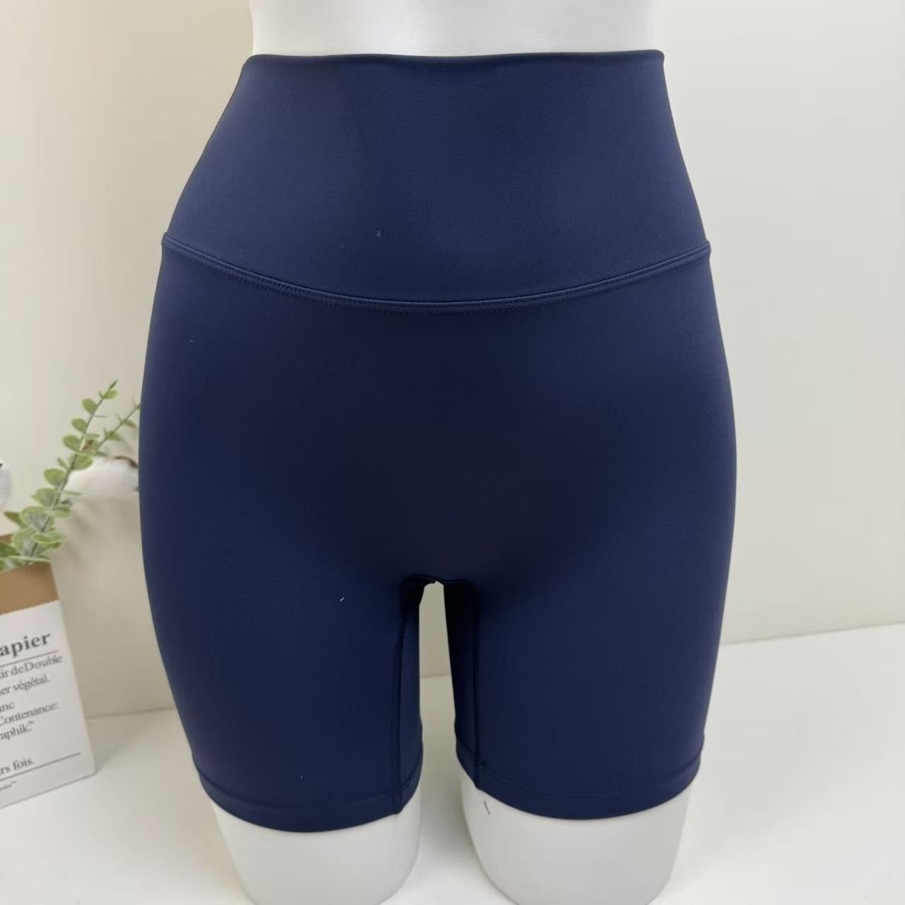 Pantalones cortos de yoga de acondicionamiento de verano corredores ajustados de cintura alta velocidad secos transpirables pantalones cortos desnudos image 13