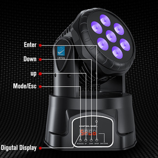 ��������LM70SR DMX DJ�l����O���Ƅ��^����̨������7*8W RGBW�l