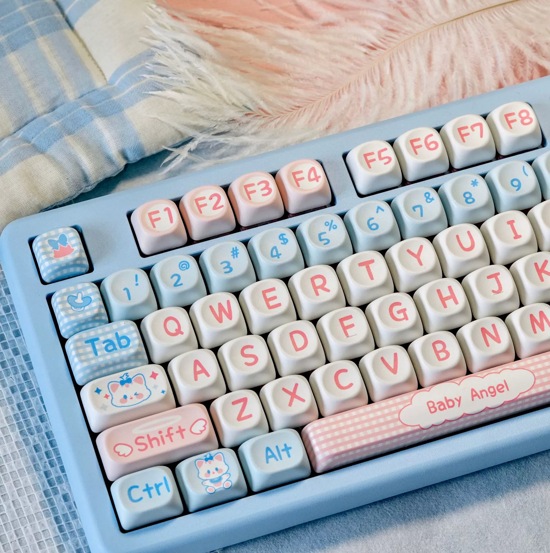 Factory direct sales of thermal sublimation keycaps PBT keycaps Original MOA key thermal transfer mechanical keyboard keycaps 6468104