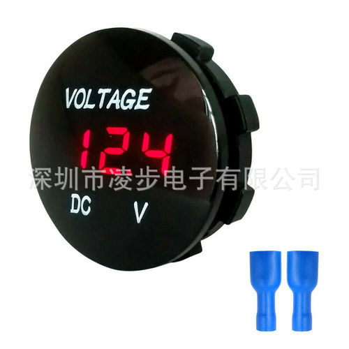 Modified car battery voltmeter DC LED digital display 12V motorcycle on-board voltmeter detector 24V