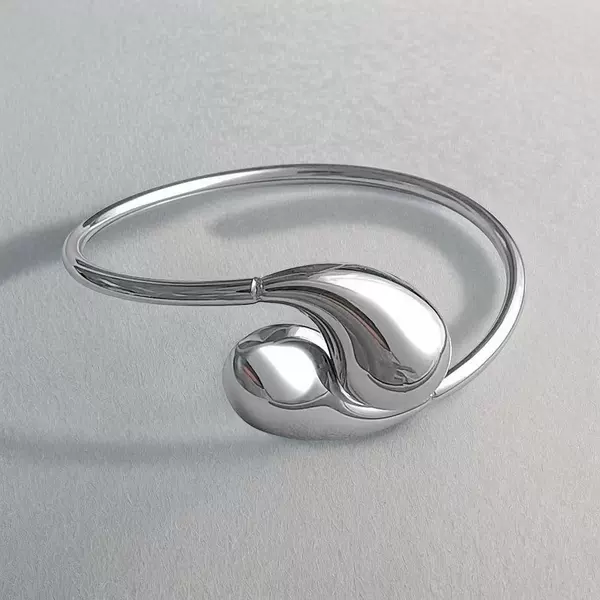 40-C-6 steel water drop bracelet