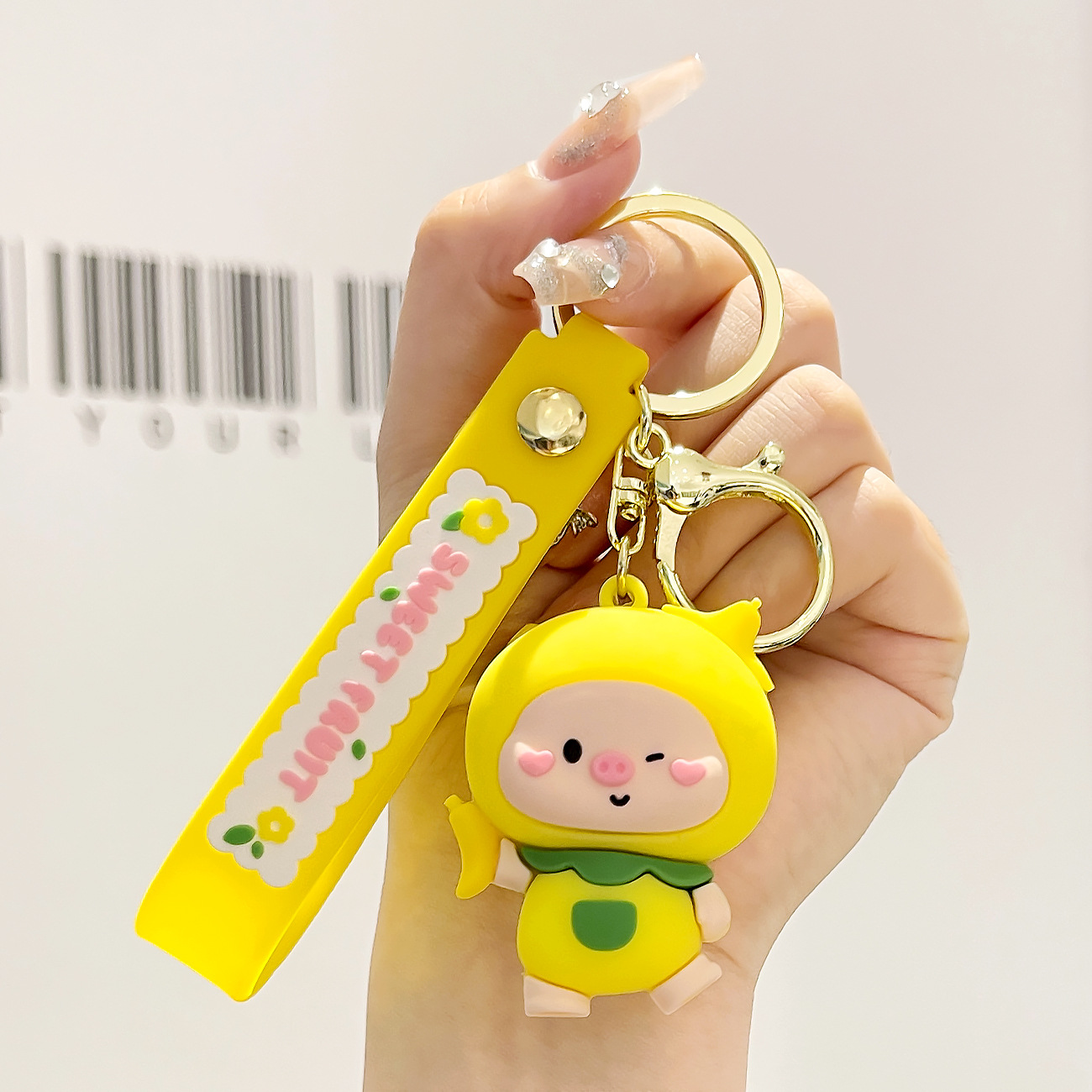 Venta directa de fábrica llavero colgante pequeño muñeca tridimensional llavero de coche mochila escolar colgante puesto al por mayor productos pequeños