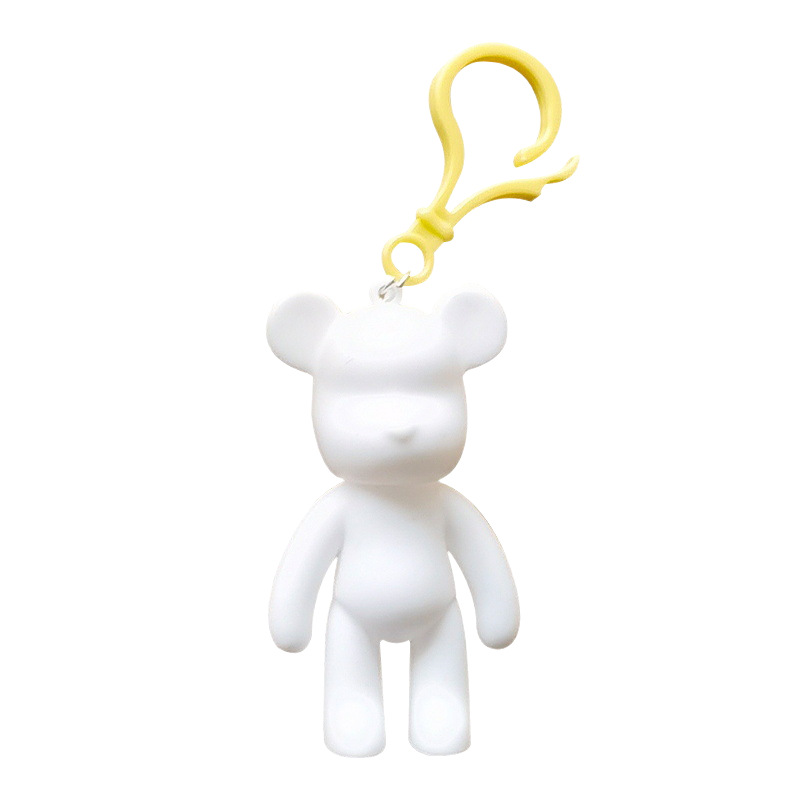 Toy Doll Violent Bear Keychain Street Stall Wholesale Internet Celebrity Fluid Bear Graffiti Toy Violent Bear