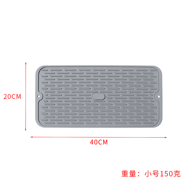 Amazon Venta caliente estera de drenaje de silicona cocina vajilla estera de filtro de agua taza de agua estera de control de agua estera de aislamiento multifuncional