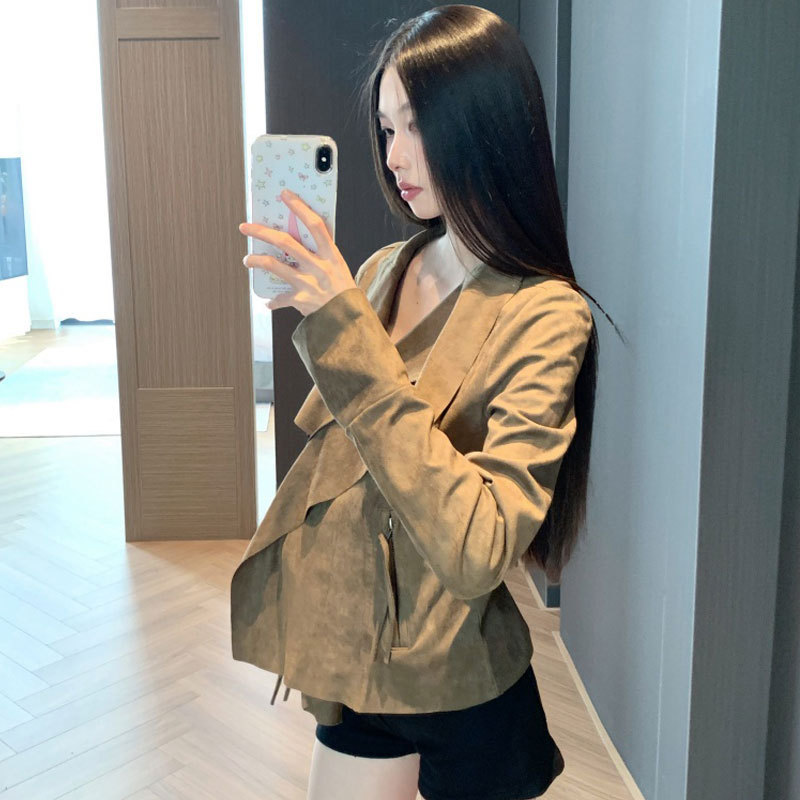 Jacket Coat for Women with Unique Design, Three-Dimensional Tailoring, Slim Fit, Short Style, Retro Casual Top Jacket Coat for Women with Unique Design, Three-Dimensional Tailoring, Slim Fit, Short Style, Retro Casual Top