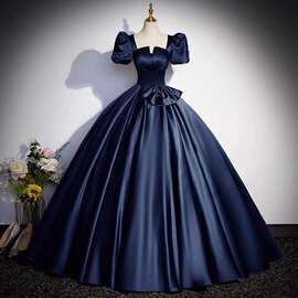 晚礼服蓬蓬裙学生生日成人礼声乐艺考演出服高级感春秋新款艺考合