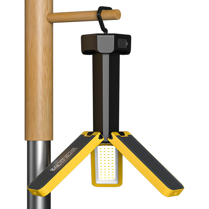 Nieuw model 2026, werkt met magnetische haak, campinglamp, multifunctionele verlichting, LED-zaklamp, draaibare zijlamp._voghion.com