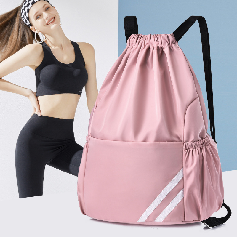 Training Gifts Bundle Pocket Printable Advertising Logo Large Capacity Drawstring Backpack Travel Gym Bag